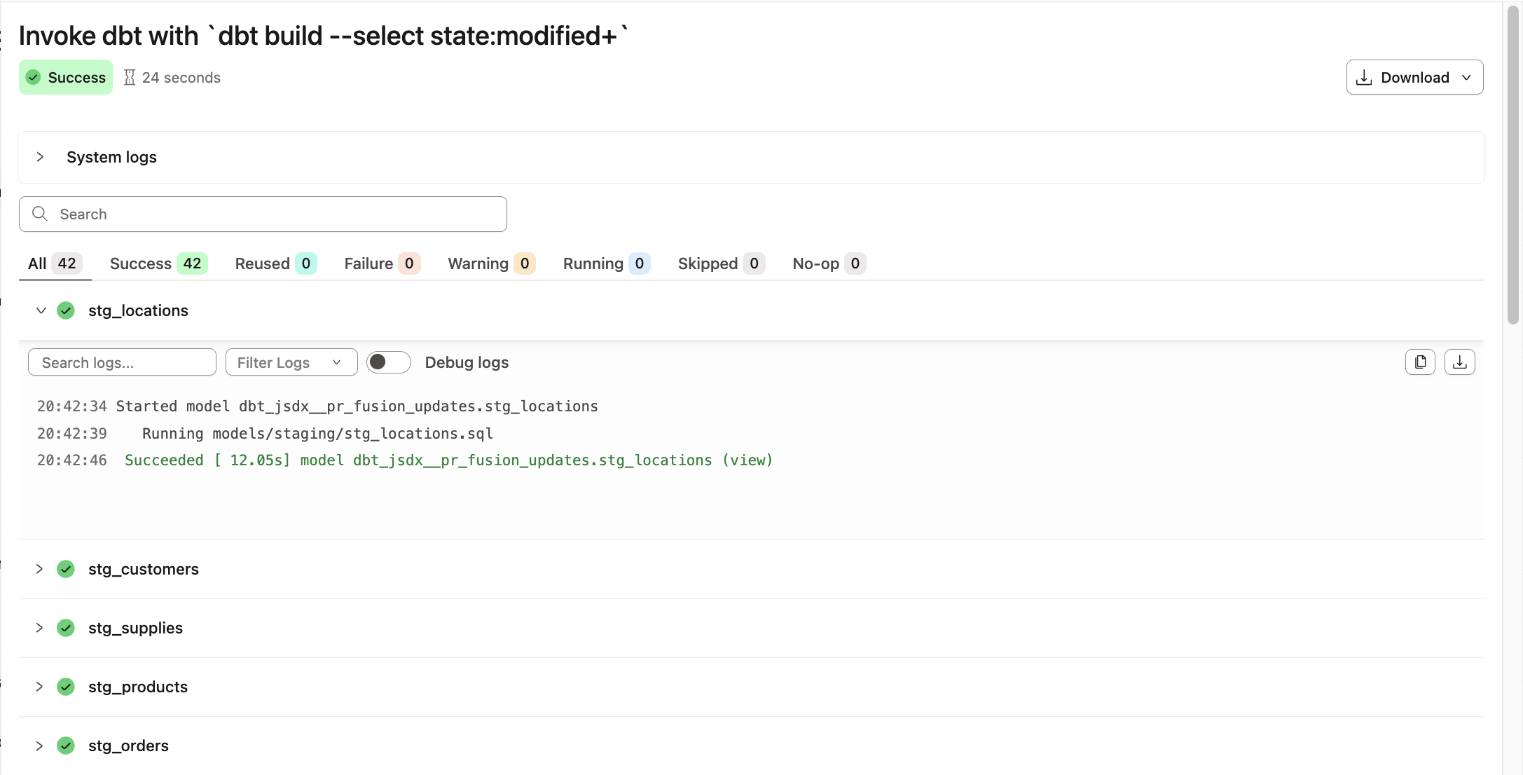 Structured logs in v2
