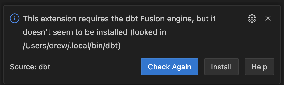 Follow the prompt to install v2
